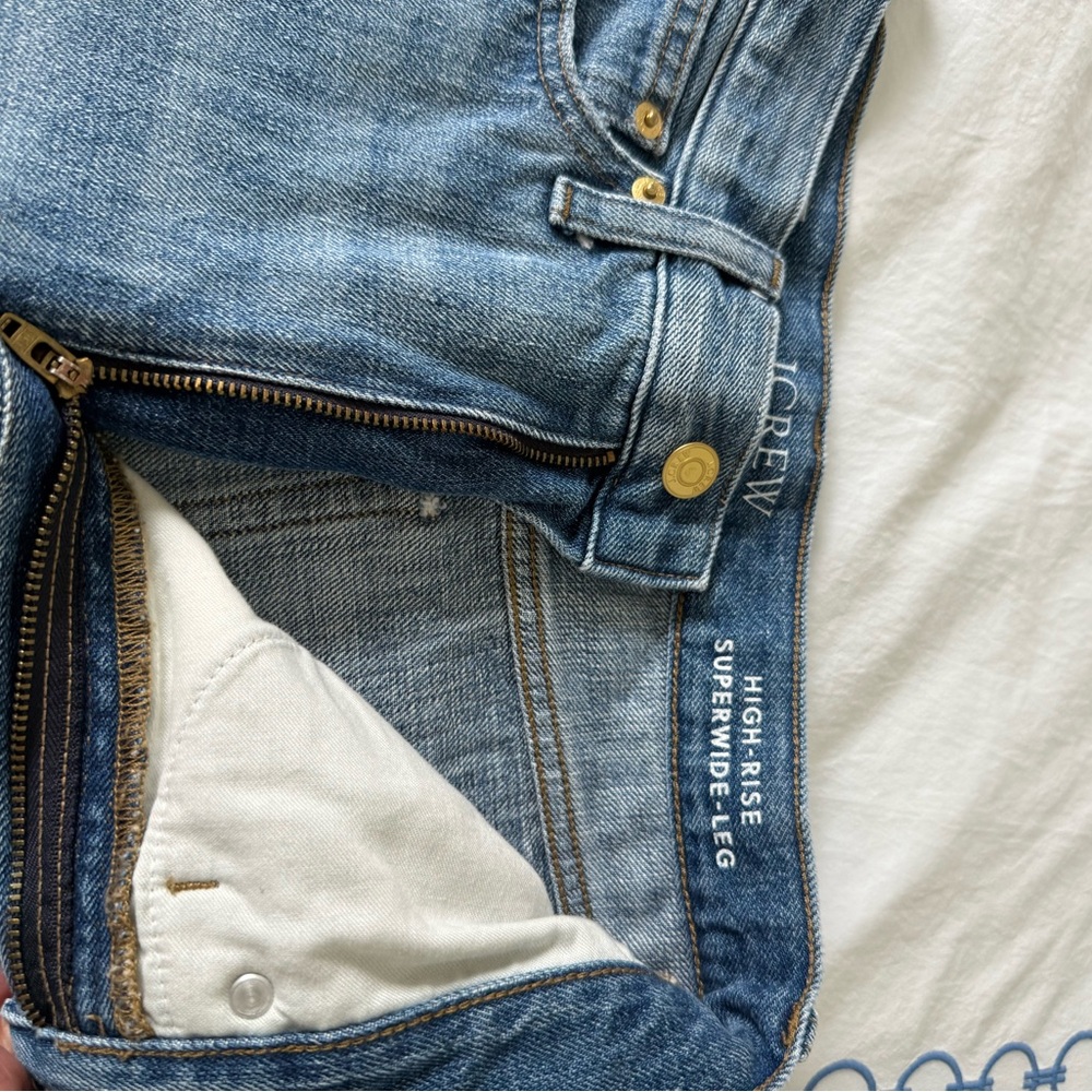 J. Crew Blue Denim High-Rise Jeans
